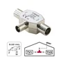 Tete dérivation coaxial, 9,52mm, 1 mâle/2 femelle, LEXMAN