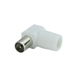 Fiche coudée, 9,52mm, mâle, pvc, LEXMAN