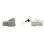 Lot de 4 fiches éthernet+manchon RJ45 cat 5, LEXMAN