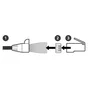 Lot de 4 fiches éthernet+manchon RJ45 cat 5, LEXMAN