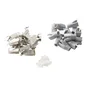 Lot de 12 fiches éthernet+manchon RJj45 cat 5, LEXMAN