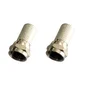 Lot de 2 fiches f, mâle, or, LEXMAN