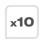 Lot de 10 fiches f, mâle, LEXMAN