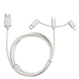 Câble 3en1, lightning/micro usb vers usbc, 1m, LEXMAN