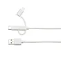 Câble 3en1, lightning/micro usb vers usbc, 1m, LEXMAN