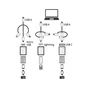 Câble 3en1, lightning/micro usb vers usbc, 1m, LEXMAN
