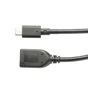 Câble usbc/usba, 0,2m, noir, LEXMAN