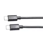 Câble USB C/USB C, 2m, noir, LEXMAN
