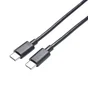 Câble USB C/USB C, 2m, noir, LEXMAN