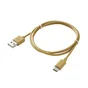 Câble usb a/usb c, LEXMAN, 1 mètre, moutarde