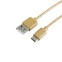 Câble usb a/usb c, LEXMAN, 1 mètre, moutarde