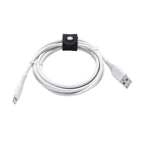 Câble éco-conçu USB A/ lightning, 2m, blanc, LEXMAN