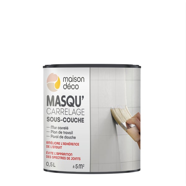 Sous-couche Masqu'carrelage, MAISON DECO, incolore, 0.5 litre