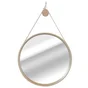 Miroir rond en bois de chêne Nordik Cord, INSPIRE, diam. 57.5 cm