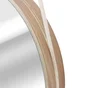 Miroir rond en bois de chêne Nordik Cord, INSPIRE, diam. 57.5 cm