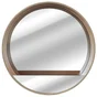 Miroir Nordik Tableto, rond diam. 56 cm, chêne, Inspire