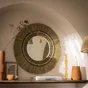 Miroir Palia, rond, diam 60 cm, naturel, Inspire