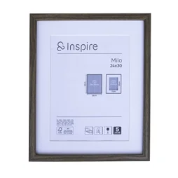 Cadre Milo Noyer, INSPIRE, l.24 X H.30 cm