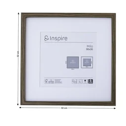 Cadre Milo Noyer, INSPIRE, l.30 X H.30 cm