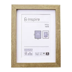 Cadre en bois de chêne Milo, INSPIRE, l.13 X H.18 cm