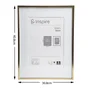 Cadre en laiton, INSPIRE Glam, l.30 X H.40 cm