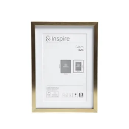 Cadre en laiton Glam, INSPIRE, l.13 X H.18 cm