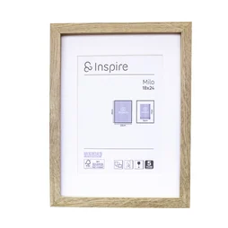Cadre en bois de chêne Milo, INSPIRE, l.18 X H.24 cm