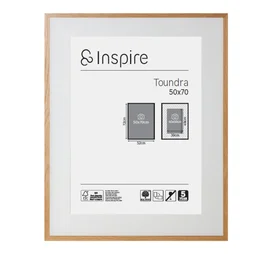 Cadre en bois, INSPIRE Toundra, l.50 X H.70 cm