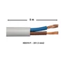 Câble ho5vvf 2x1.5 blanc 5 métres