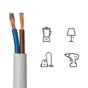 Câble électrique h05vvf, LEXMAN, 2 x 1.5 mm2 blanc 15 m