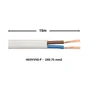 Câble électrique h03vvf, LEXMAN, 2 x 0.75 mm2 blanc 15 m