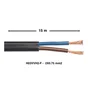 Câble ho3vvh2f 2x0.75  noir 15 métres