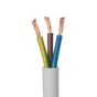 Câble électrique h03vvf, LEXMAN, 3G01.5 mm2  blanc 10 m