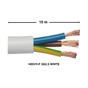 Câble ho5vvf 3g 2.5  blanc  15 métres