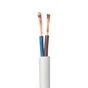 Câble électrique h03vvf, LEXMAN, 2 x 0.75 mm2 blanc 5 m