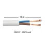 Câble électrique h03vvf, LEXMAN, 2 x 0.75 mm2 blanc 10 m