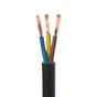 Câble électrique h03vv-f, LEXMAN, 3G0 x 0.75 mm2 noir 5 m