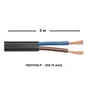 Câble électrique h03vvh2-f, LEXMAN, 2 x 0.75 mm2 noir 5 m