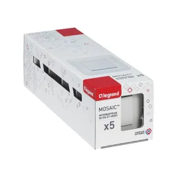 Interrupteur va-et-vient, LEGRAND Mosaic, blanc