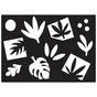 Pochoir L, Plantes decoupees, MAISON DECO