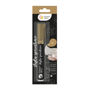 Stylo peinture or brillant MAISON DECO pochoir 0.01l