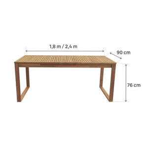 Table en acacia 8 personnes Solaris II NATERIAL