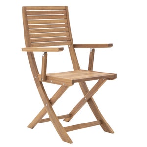 Lot 2 fauteuils en acacia Solaris II NATERIAL