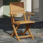Lot 2 fauteuils en acacia Solaris II NATERIAL