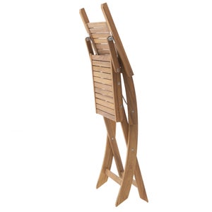 Lot 2 fauteuils en acacia Solaris II NATERIAL