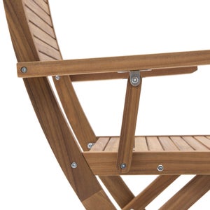 Lot 2 fauteuils en acacia Solaris II NATERIAL