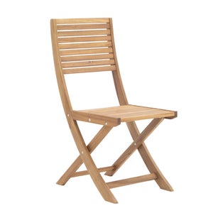 Lot de 2 chaises Solaris II en acacia miel NATERIAL