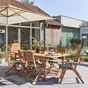 Lot de 2 chaises Solaris II en acacia miel NATERIAL