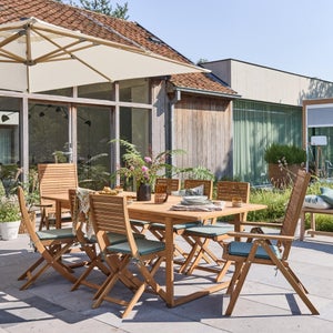 Lot de 2 chaises Solaris II en acacia miel NATERIAL