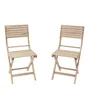 Lot de 2 chaises, NATERIAL en acacia, Solis II